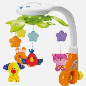 KiddoLab Baby Crib‎ Mobile with Relaxing Music. Includes Ceiling Light Projector